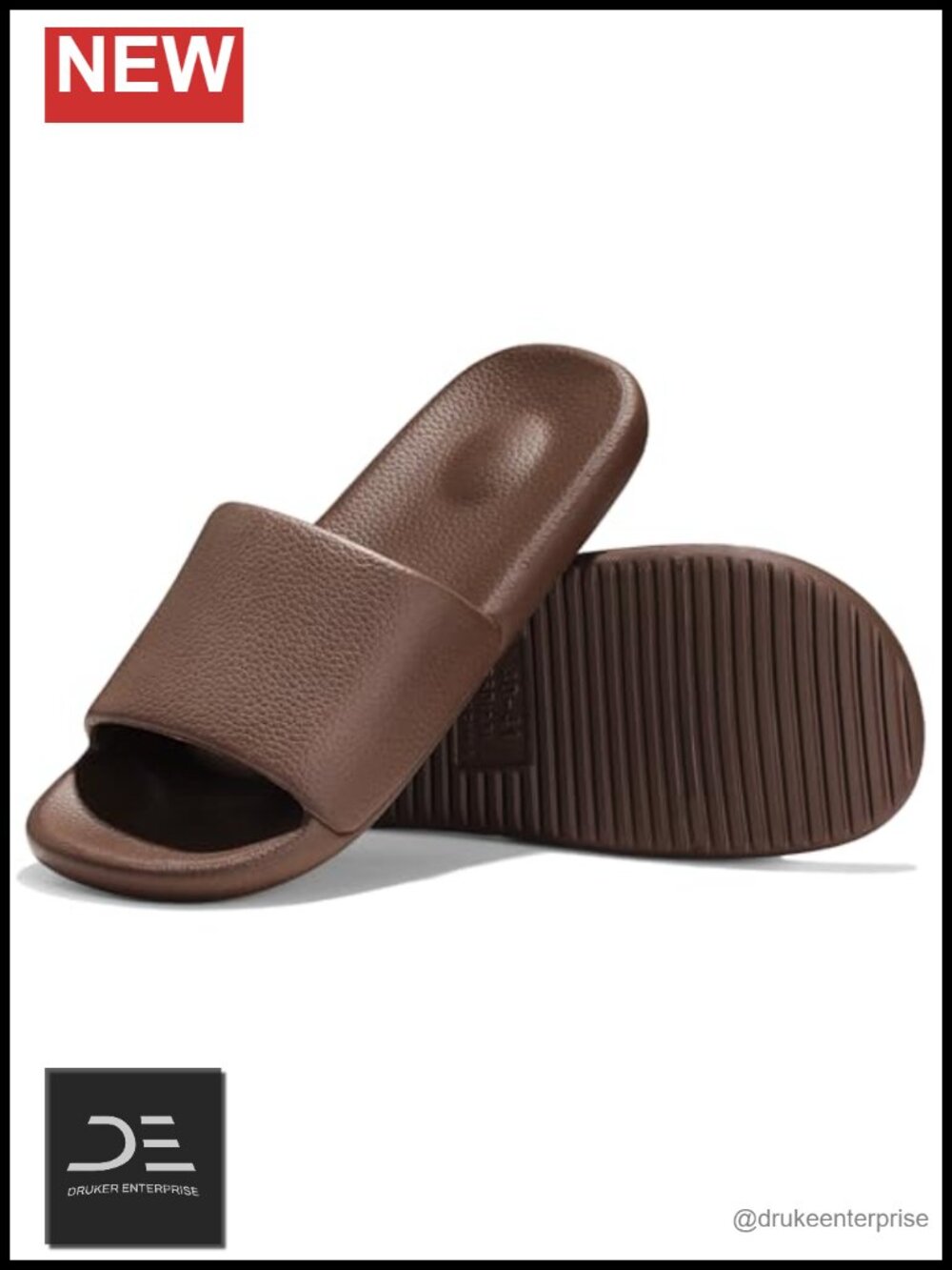 Quick-Dry Shower Slippers with Non-Slip Sole for Indoor/Outdoor Use